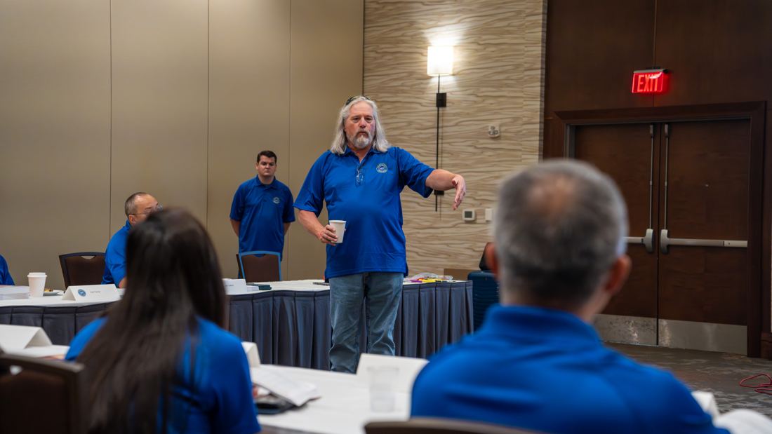 Troy King teaching an OSHA class
